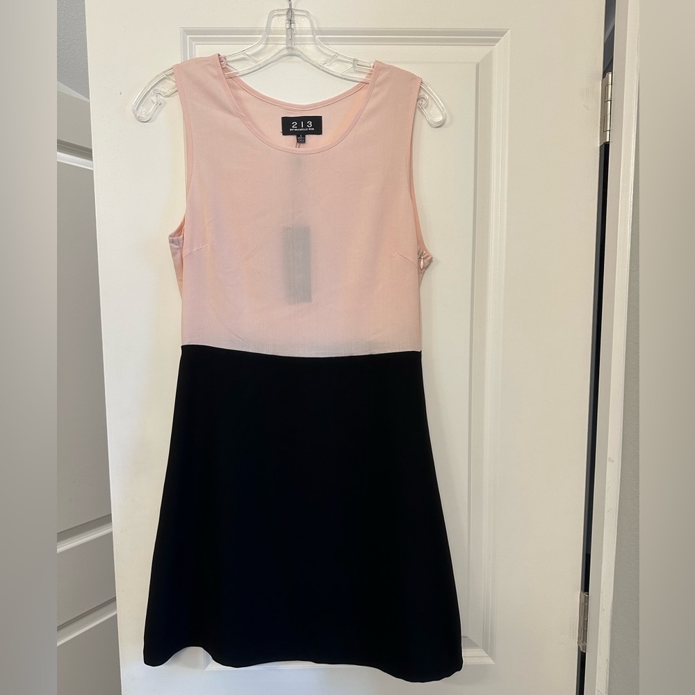 213 Pink and Black Dress